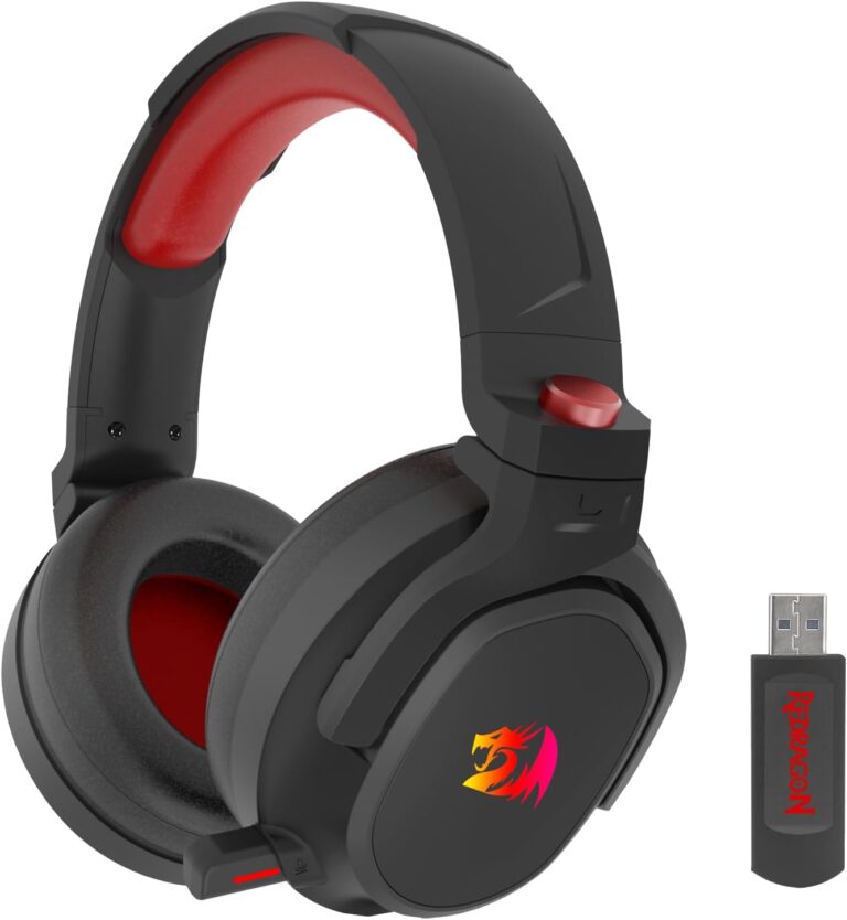 Headset Gamer Redragon Nomen Pro Preto RGB 7.1 USB-C H838-PRO