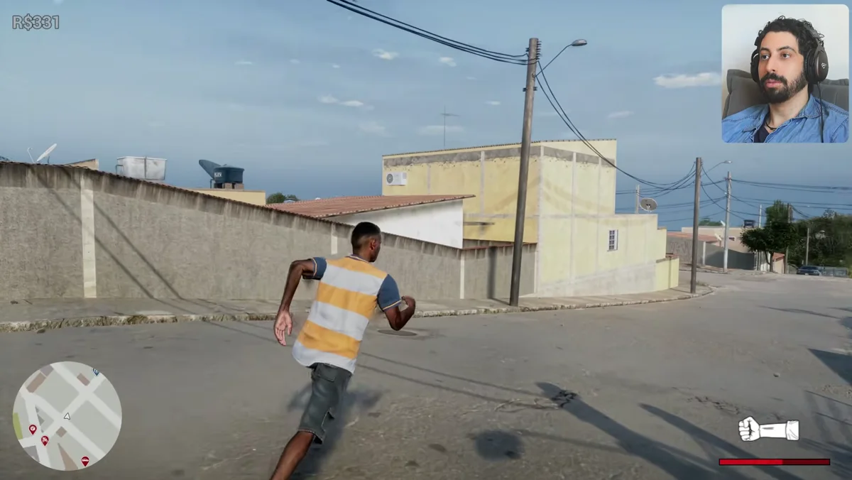 Detalhe de cenário do Jogo 171 usado na análise de oclusão ambiente
