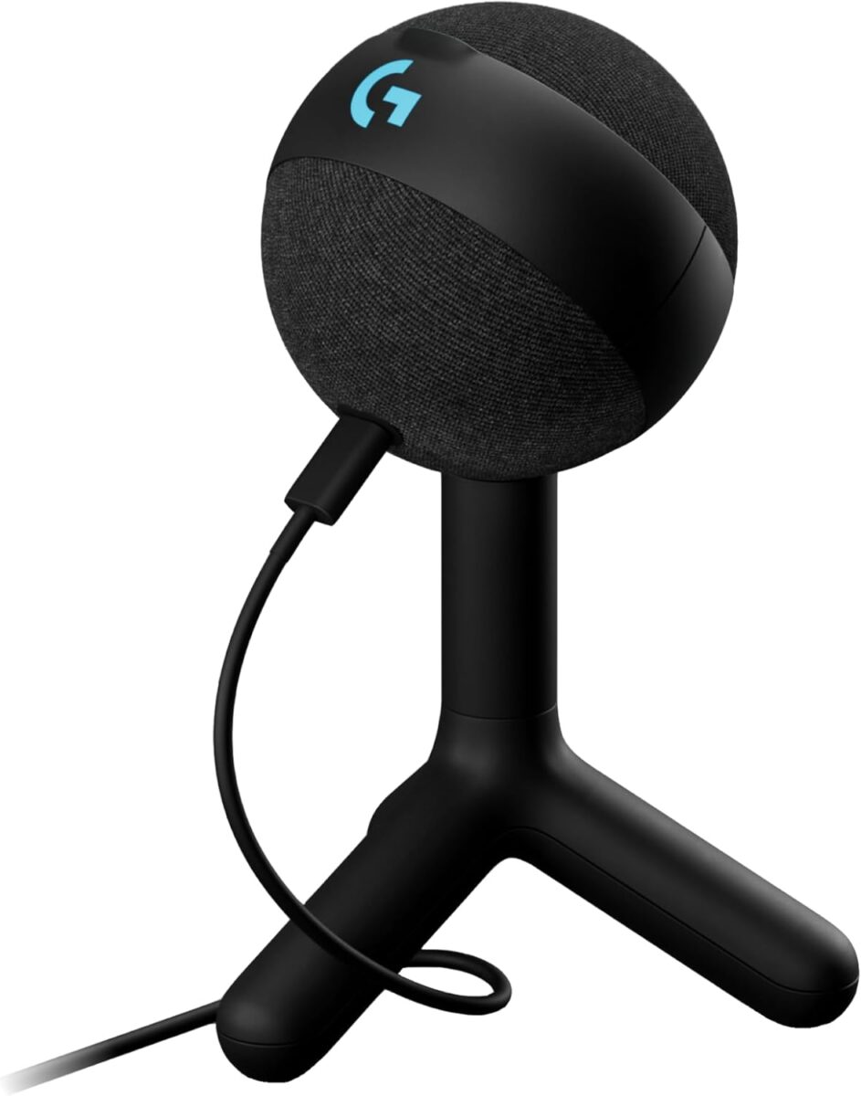 Microfone Condensador Gamer Logitech G Yeti Orb RGB LIGHTSYNC Preto
