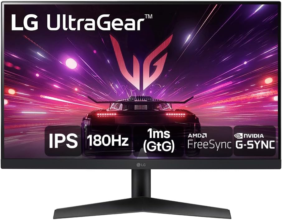 Monitor Gamer LG UltraGear 24 polegadas IPS Full HD 180Hz 1ms 24GS60F-B