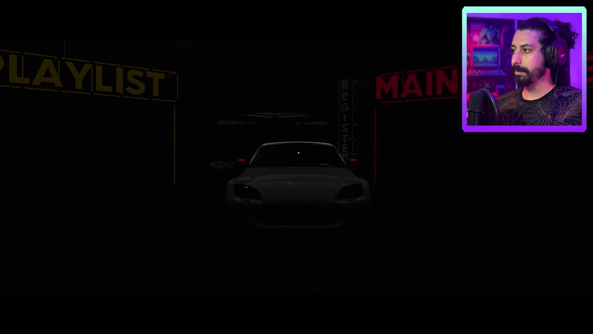 Menu de playlists de The Crew Motorfest com carros no Havaí