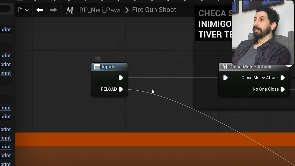 Blueprint de recarga com verificações de munição no Unreal Engine