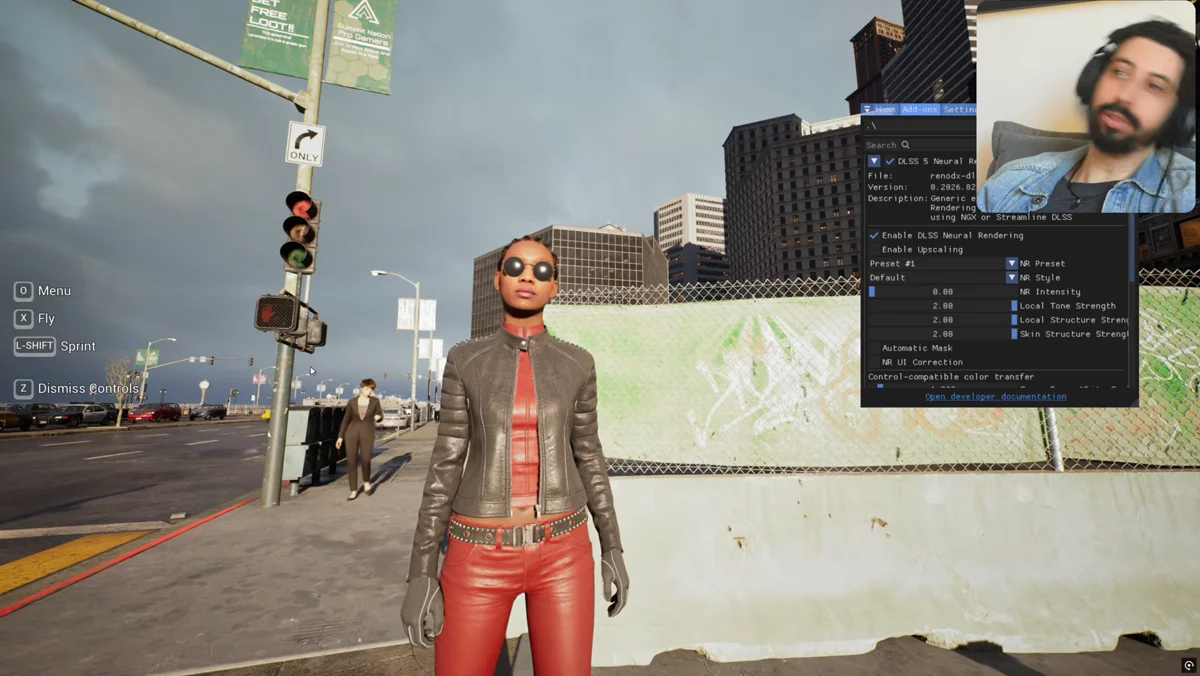 Detalhe de roupa e materiais em personagem da City Sample