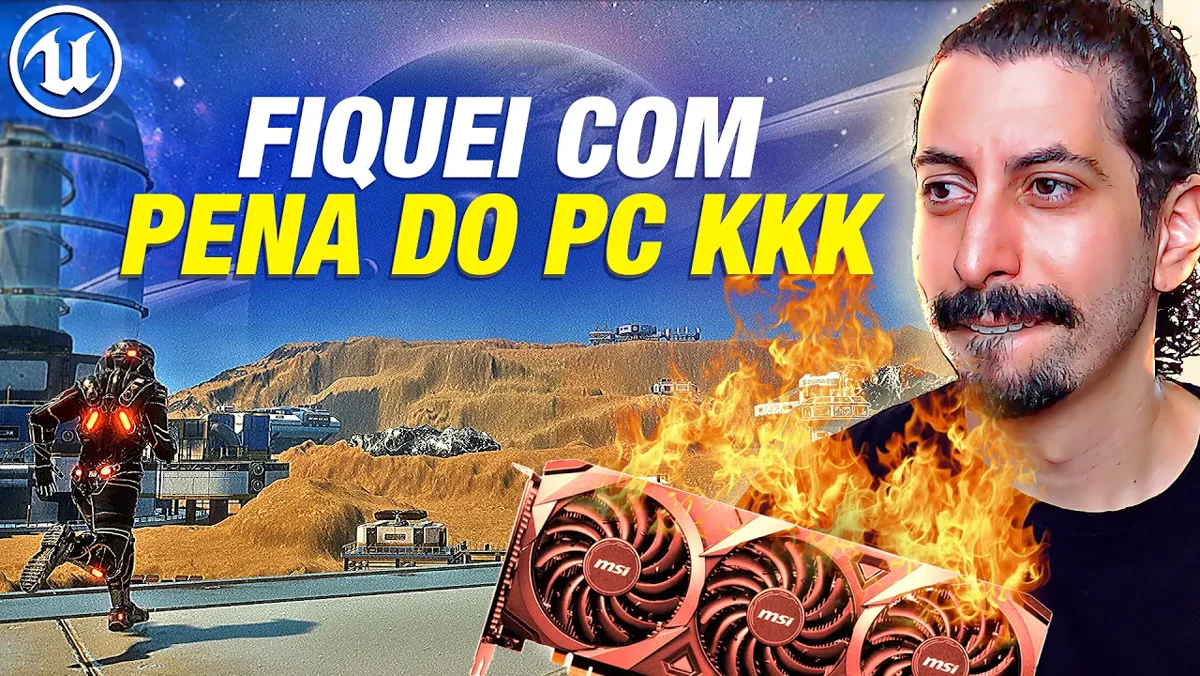 Protótipo espacial em Unreal Engine 5 combina clima dinâmico e combate