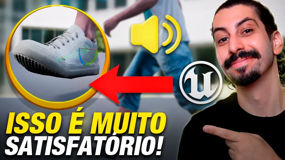 Como criar sons de passos adaptáveis na Unreal Engine 5