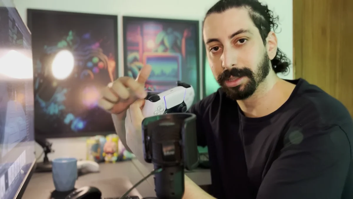 Teste de movimento e disparo com gamepad no projeto