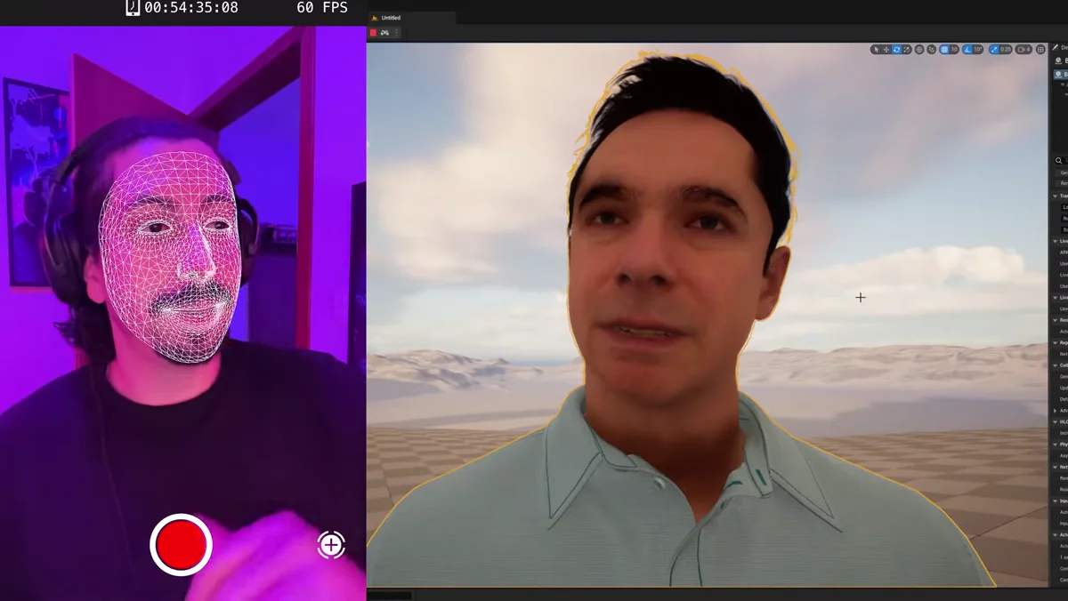 MetaHuman anima expressões faciais dentro da Unreal Engine